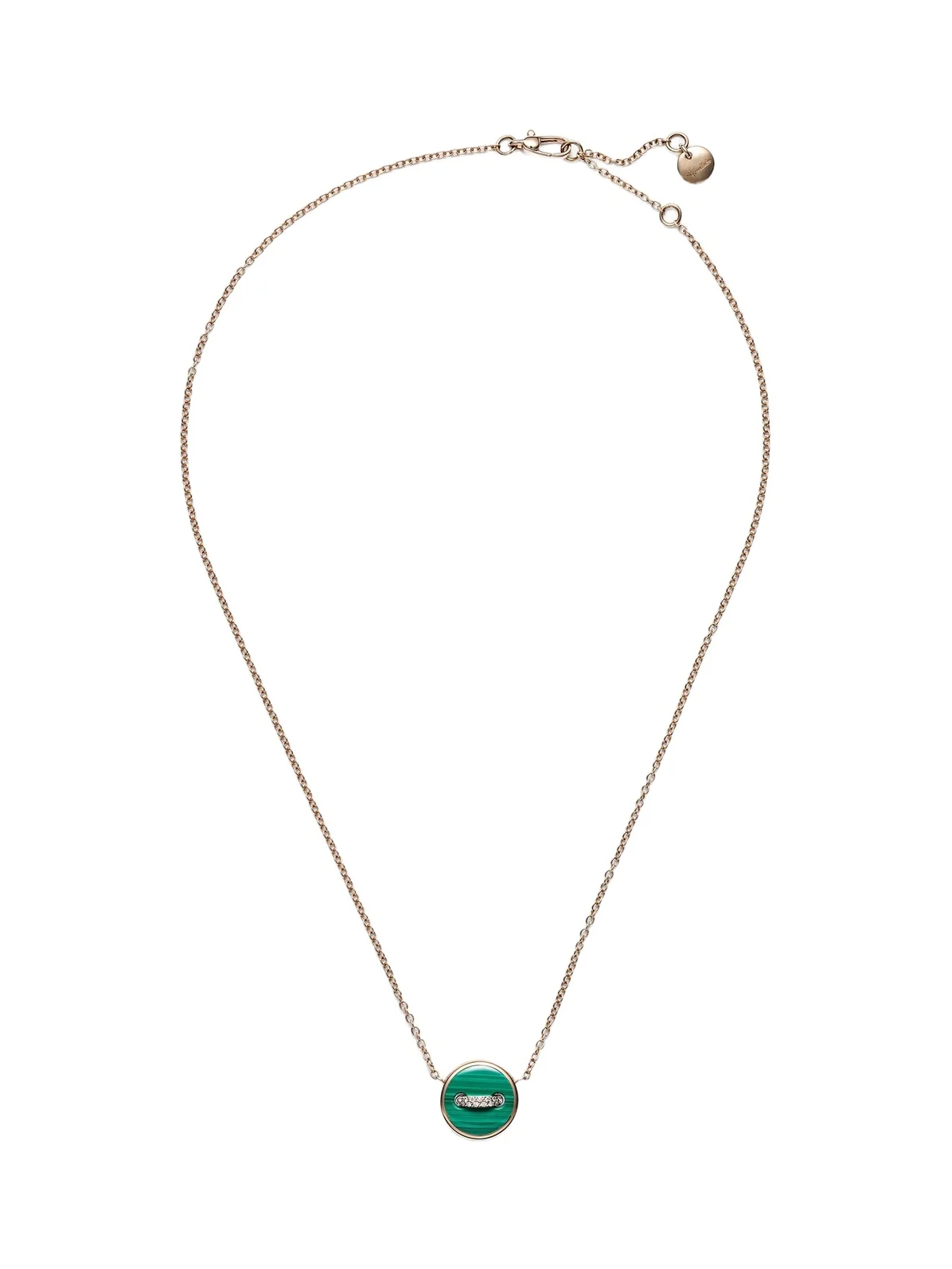 Pom Pom Dot 18kt rose gold pendant necklace with gemstones Pom Pom Dot 18kt rose gold pendant necklace with gemstones