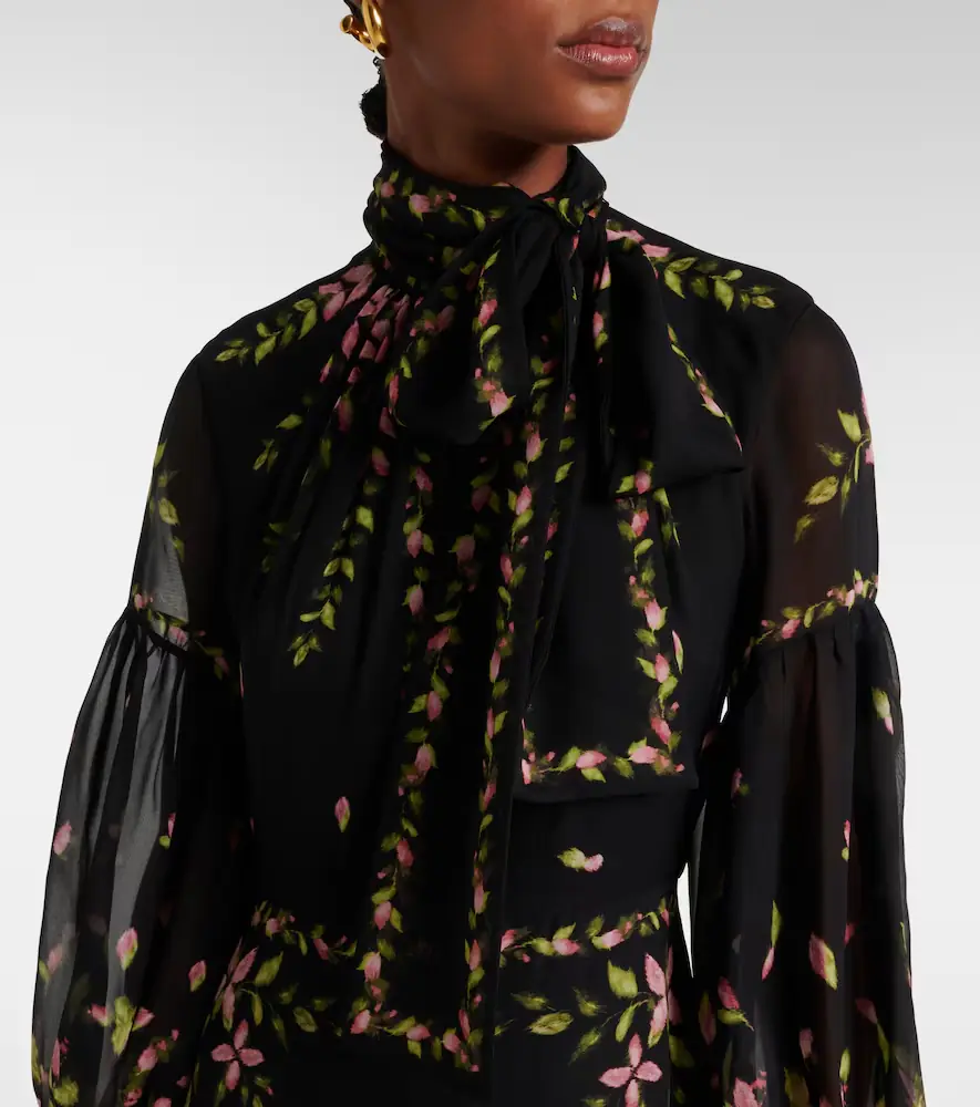 Erdem Floral silk voile gown | Thumbnail 3