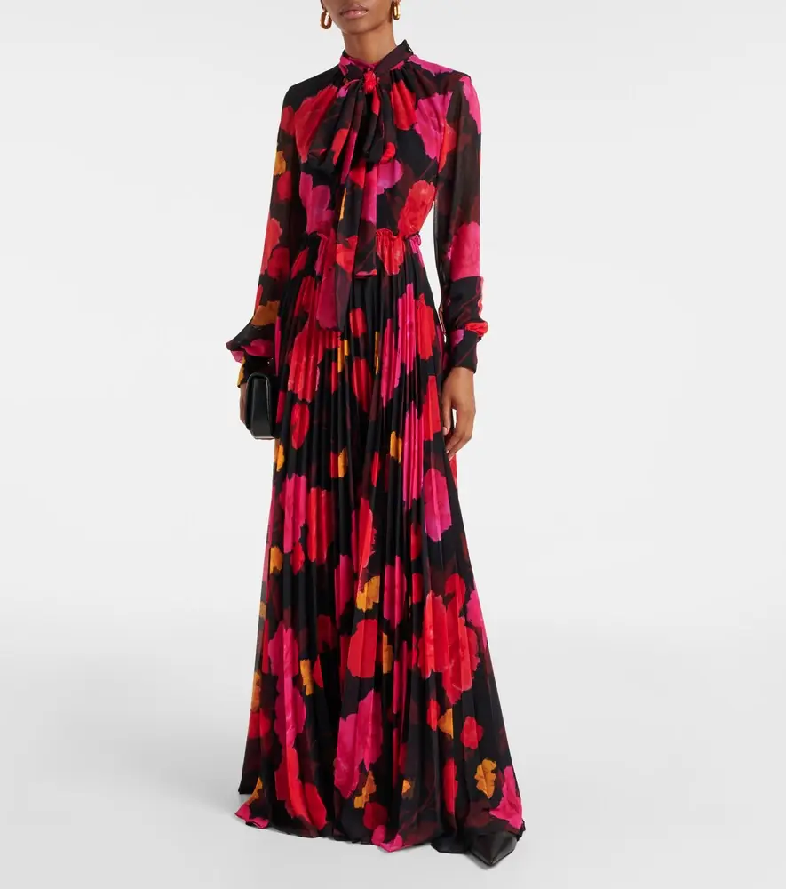 Erdem Floral pleated voile gown | Thumbnail 4