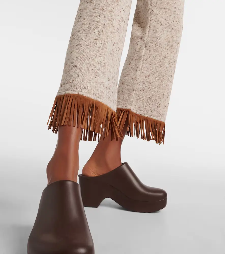 Alanui Dreamscape fringed wool-blend pants | Thumbnail 3