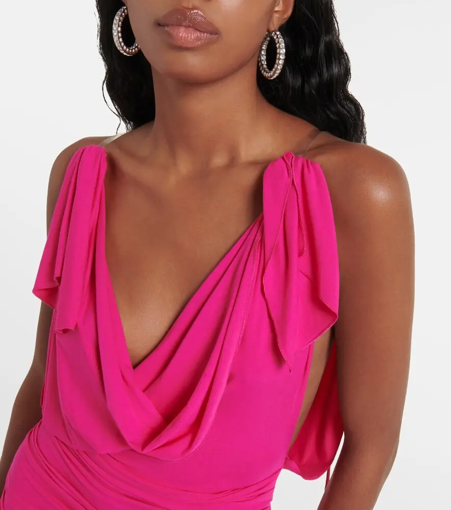 The Attico Draped jersey minidress | Thumbnail 2
