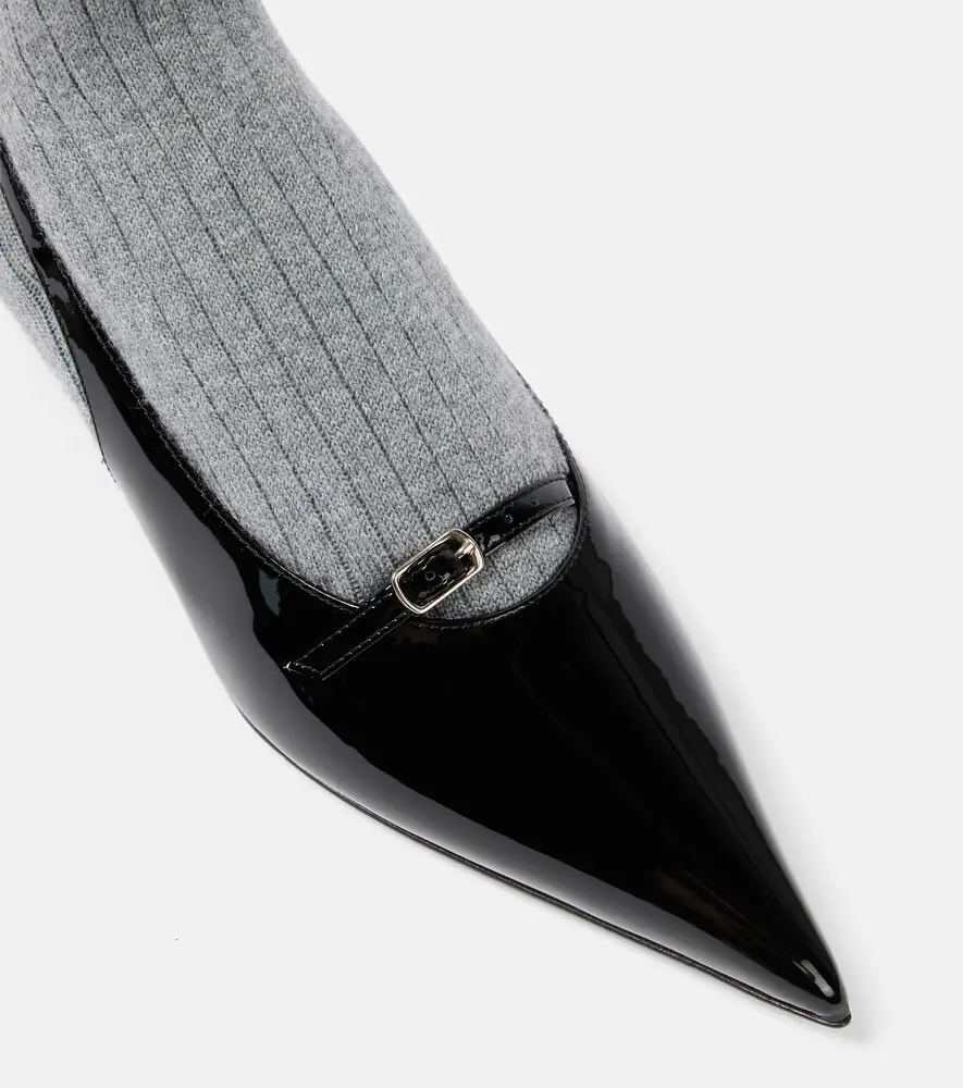 Magda Butrym Leather-trimmed sock boots | Thumbnail 3 Magda Butrym Leather-trimmed sock boots | Thumbnail 3