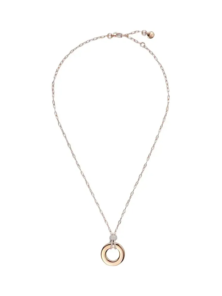 Iconica 18kt rose gold pendant necklace with diamonds Iconica 18kt rose gold pendant necklace with diamonds