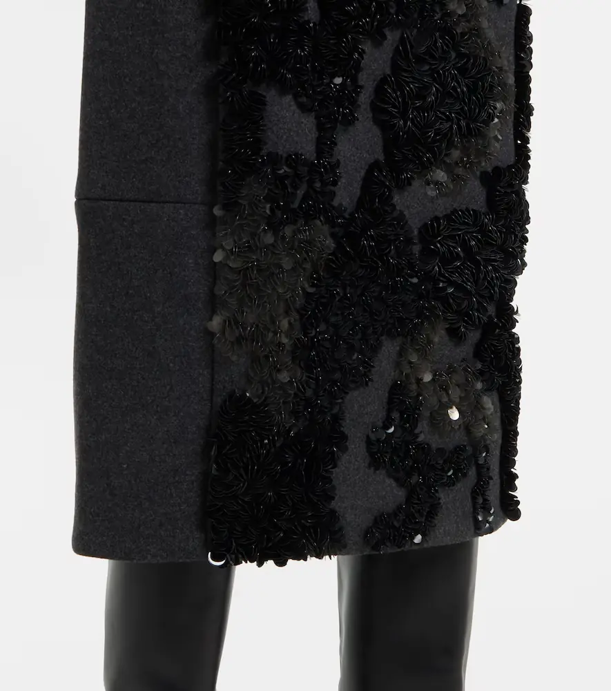 Plan C Sequined wool-blend midi skirt | Thumbnail 5