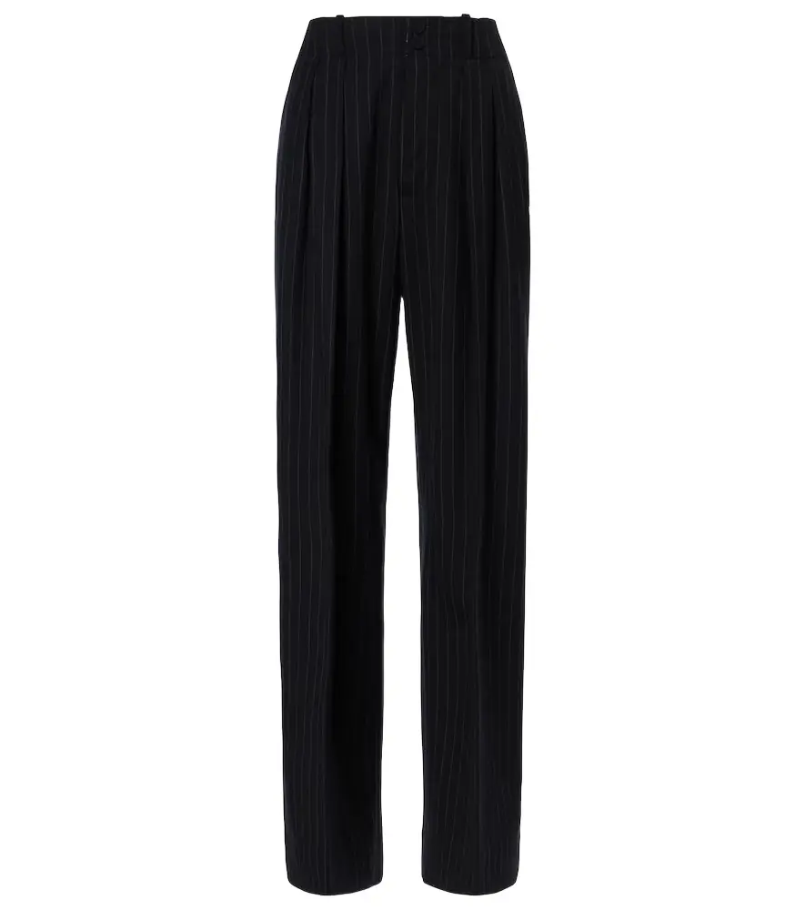 Plan C Pinstripe wool-blend wide-leg pants | Image 1 Plan C Pinstripe wool-blend wide-leg pants | Image 1