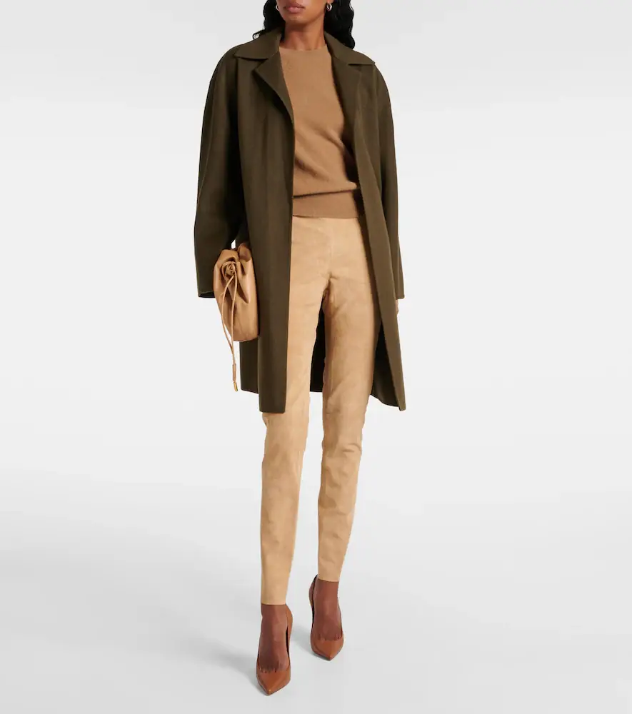 Joseph Mid-rise suede leggings | Thumbnail 3 Joseph Mid-rise suede leggings | Thumbnail 3