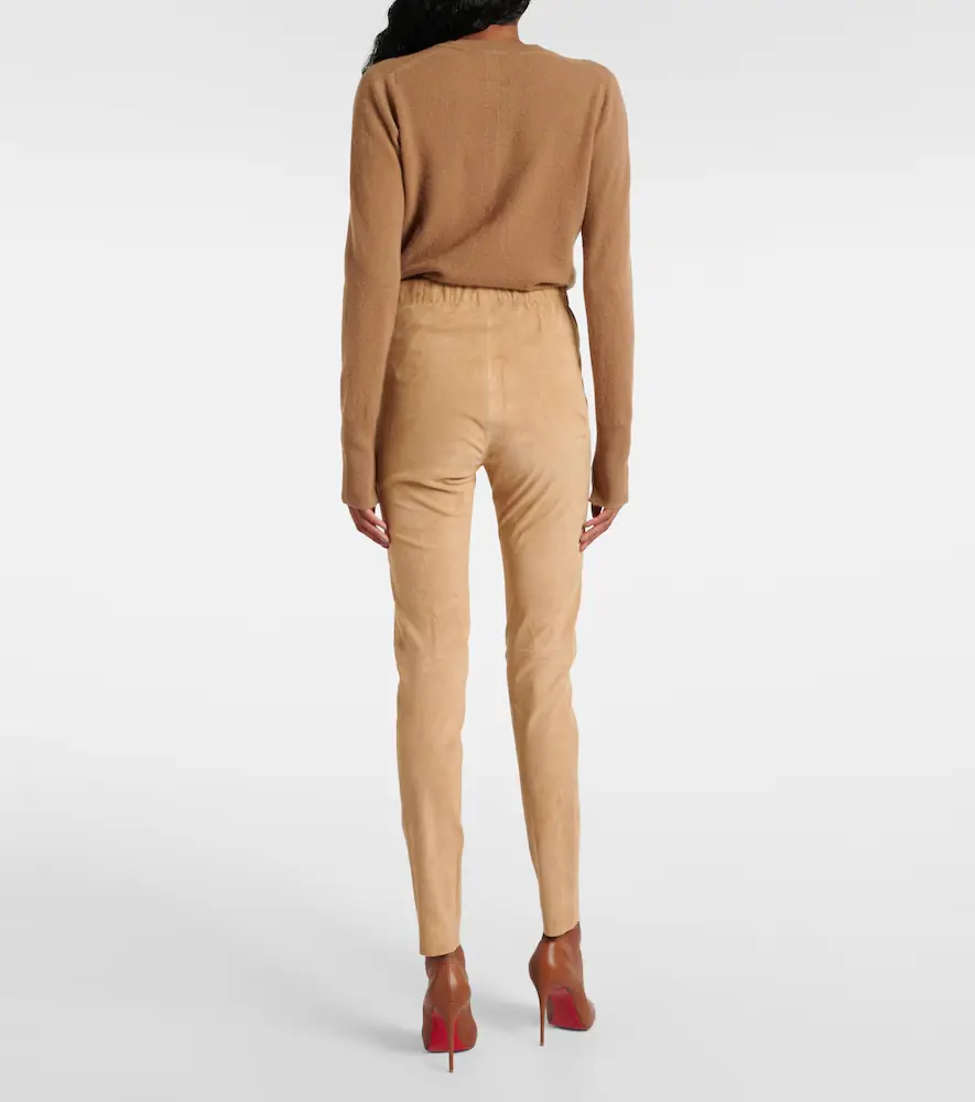Joseph Mid-rise suede leggings | Thumbnail 5 Joseph Mid-rise suede leggings | Thumbnail 5
