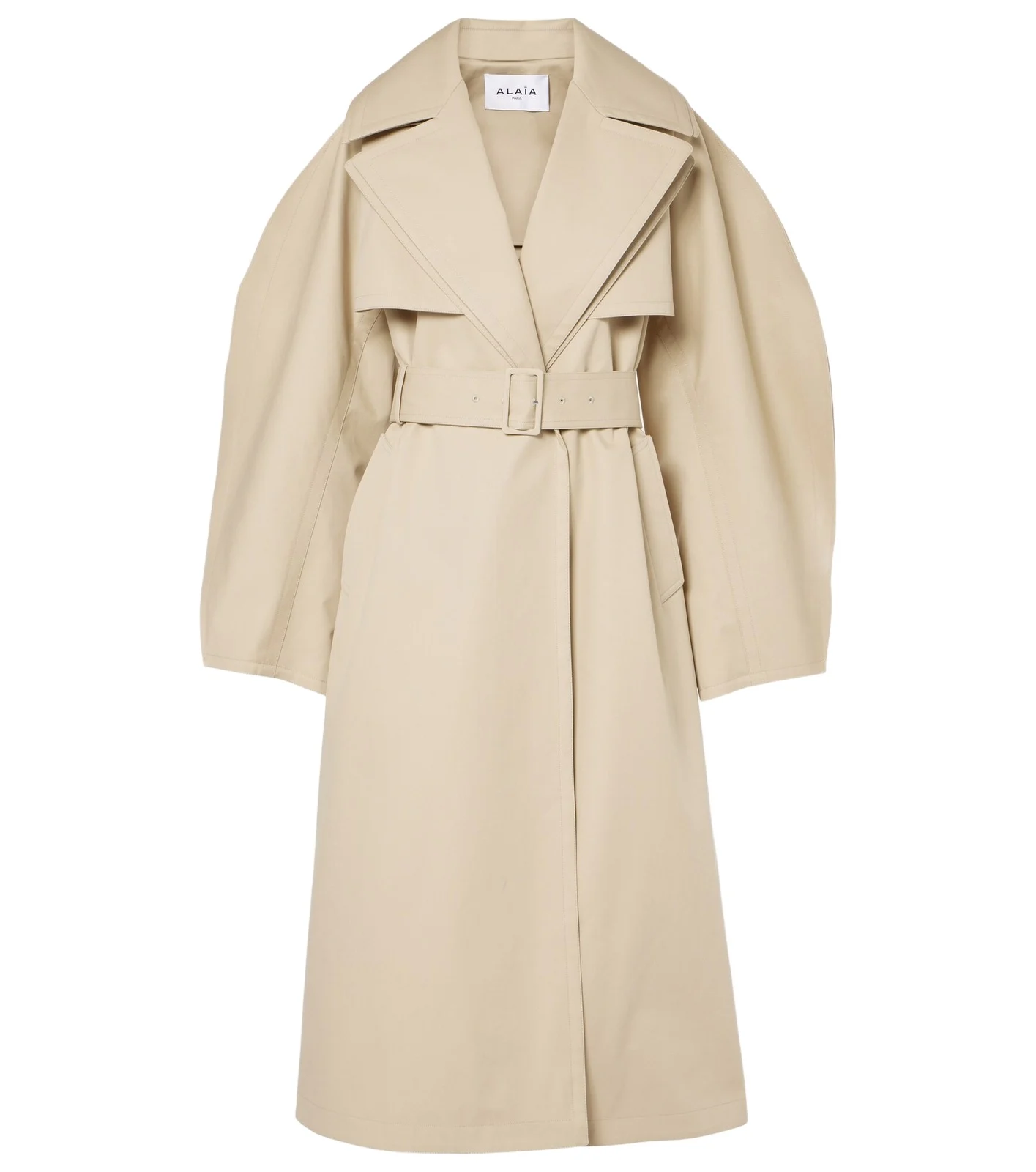 ALAÏA Cotton gabardine trench coat