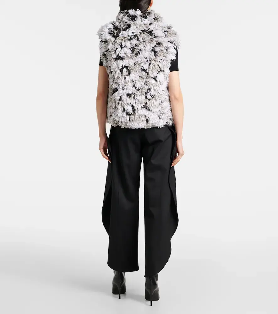 Alaïa Alaïa Lynx faux shearling jacquard vest | Thumbnail 2 Alaïa Alaïa Lynx faux shearling jacquard vest | Thumbnail 2