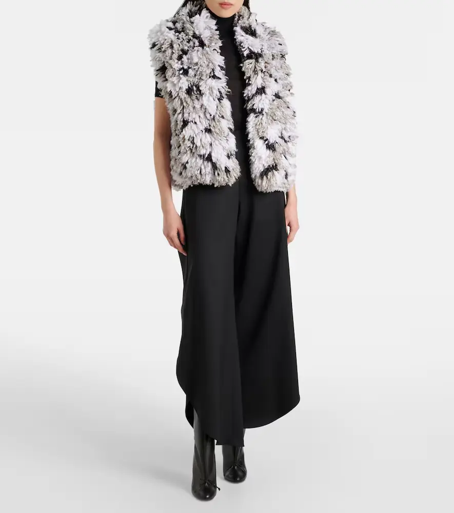 Alaïa Alaïa Lynx faux shearling jacquard vest | Thumbnail 3 Alaïa Alaïa Lynx faux shearling jacquard vest | Thumbnail 3