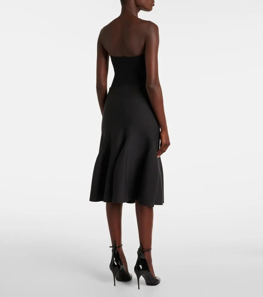 ALAÏA Wool-blend midi skirt | Thumbnail 2 ALAÏA Wool-blend midi skirt | Thumbnail 2