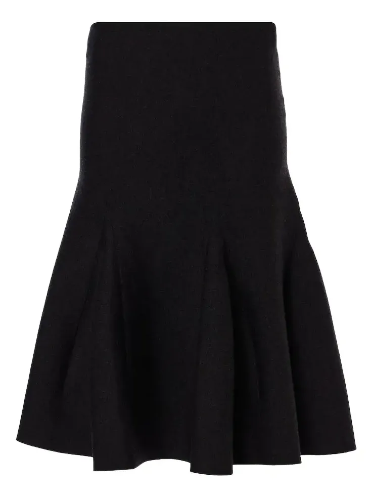 Alaïa Wool-blend midi skirt Alaïa Wool-blend midi skirt