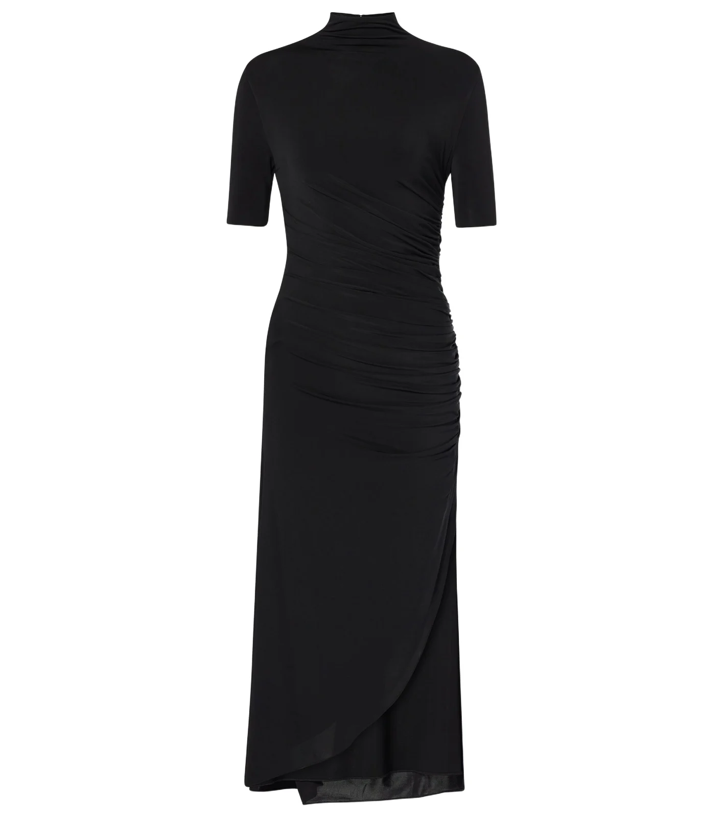 ALAÏA Draped asymmetric midi dress ALAÏA Draped asymmetric midi dress