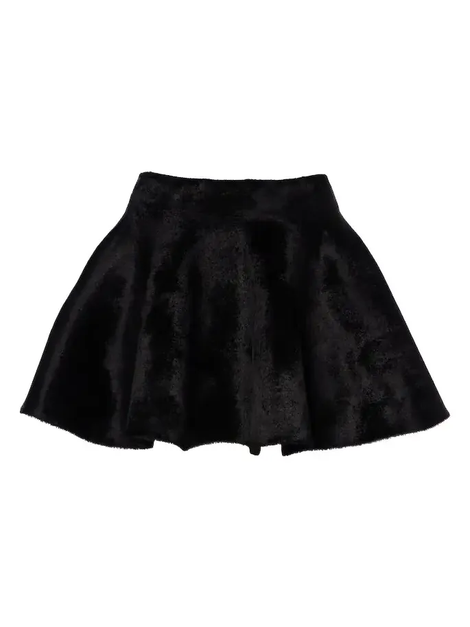 Alaïa Flared wool-blend miniskirt Alaïa Flared wool-blend miniskirt