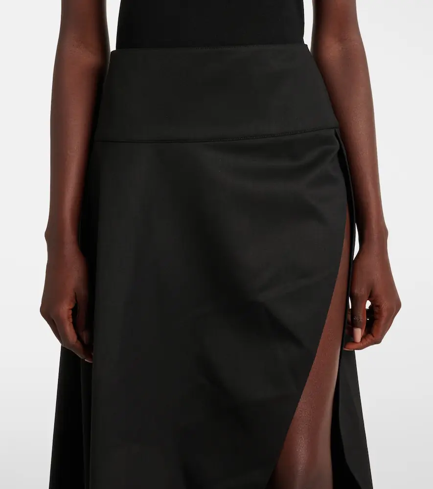 ALAÏA ALAÏA Asymmetric wool midi skirt | Thumbnail 4 ALAÏA ALAÏA Asymmetric wool midi skirt | Thumbnail 4