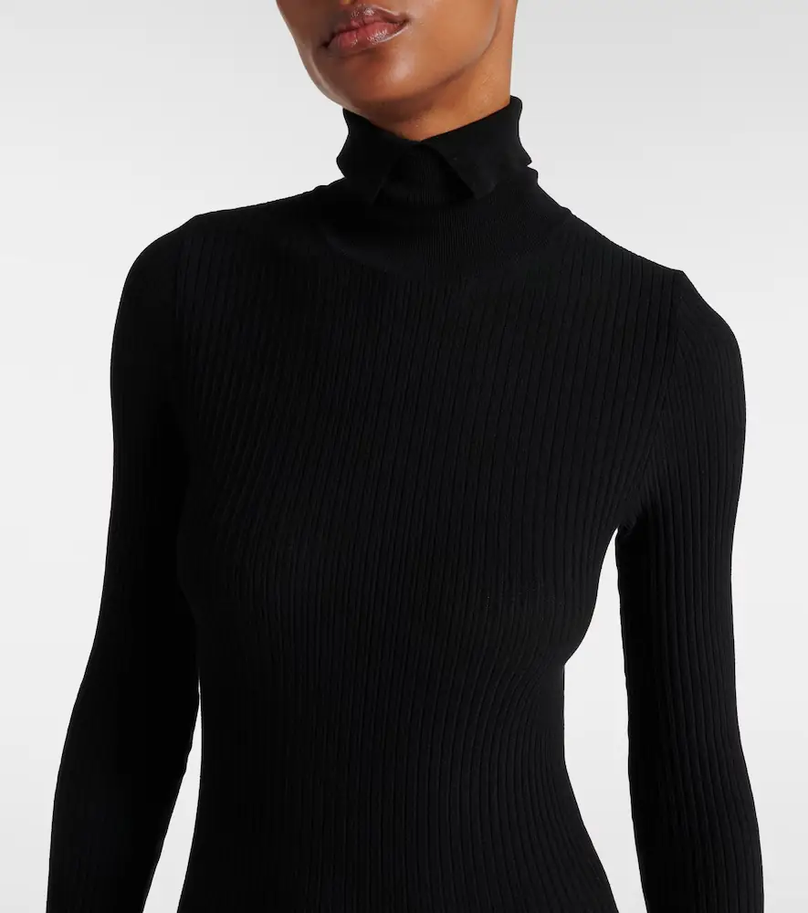 Burberry Pleated jersey midi dress | Thumbnail 3 Burberry Pleated jersey midi dress | Thumbnail 3