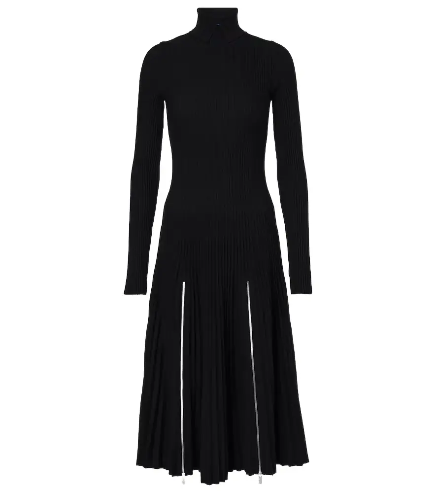 Burberry Pleated jersey midi dress