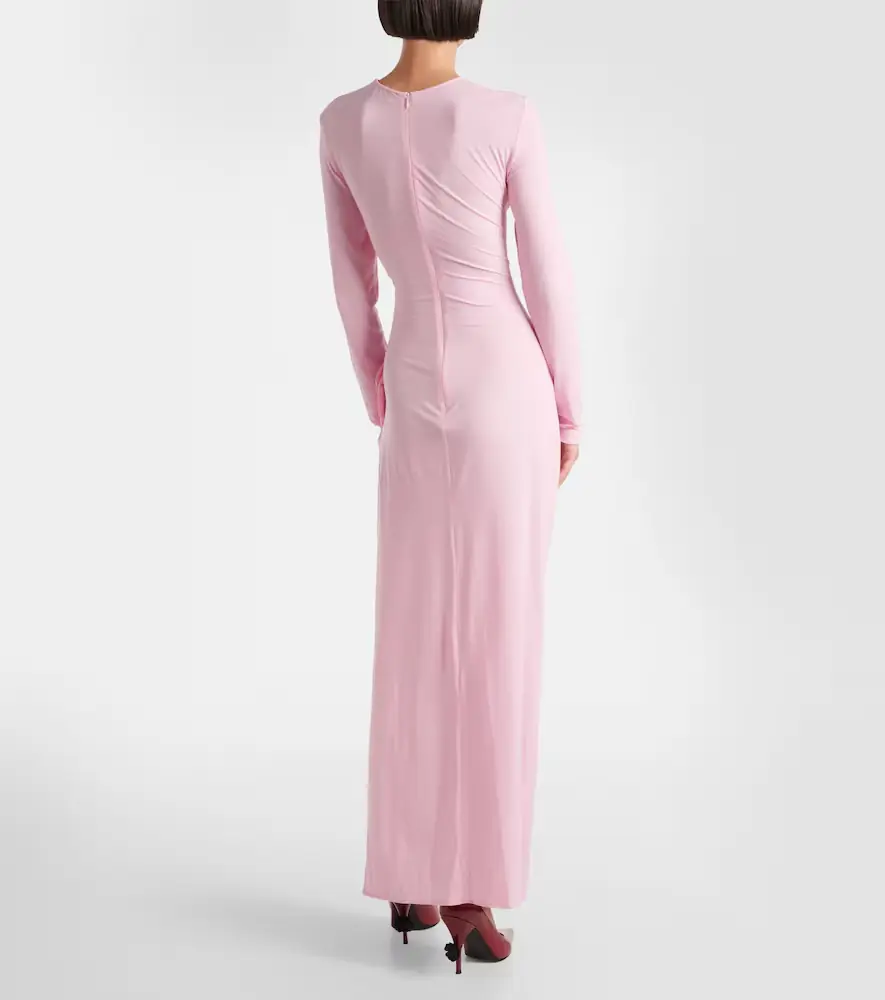 Magda Butrym Floral-appliqué jersey gown | Thumbnail 2