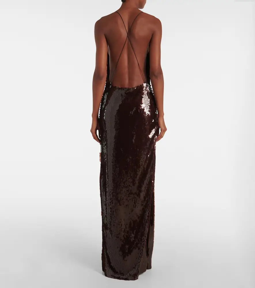 Magda Butrym Sequined draped gown | Thumbnail 2