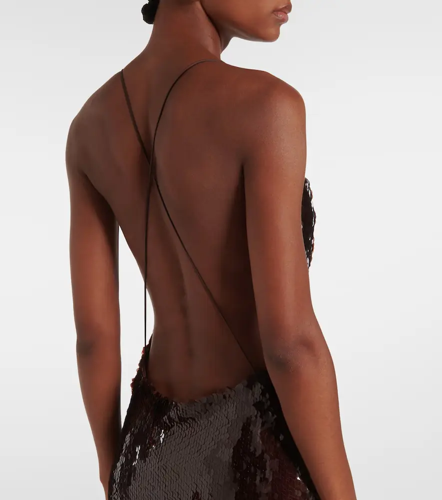 Magda Butrym Sequined draped gown | Thumbnail 5