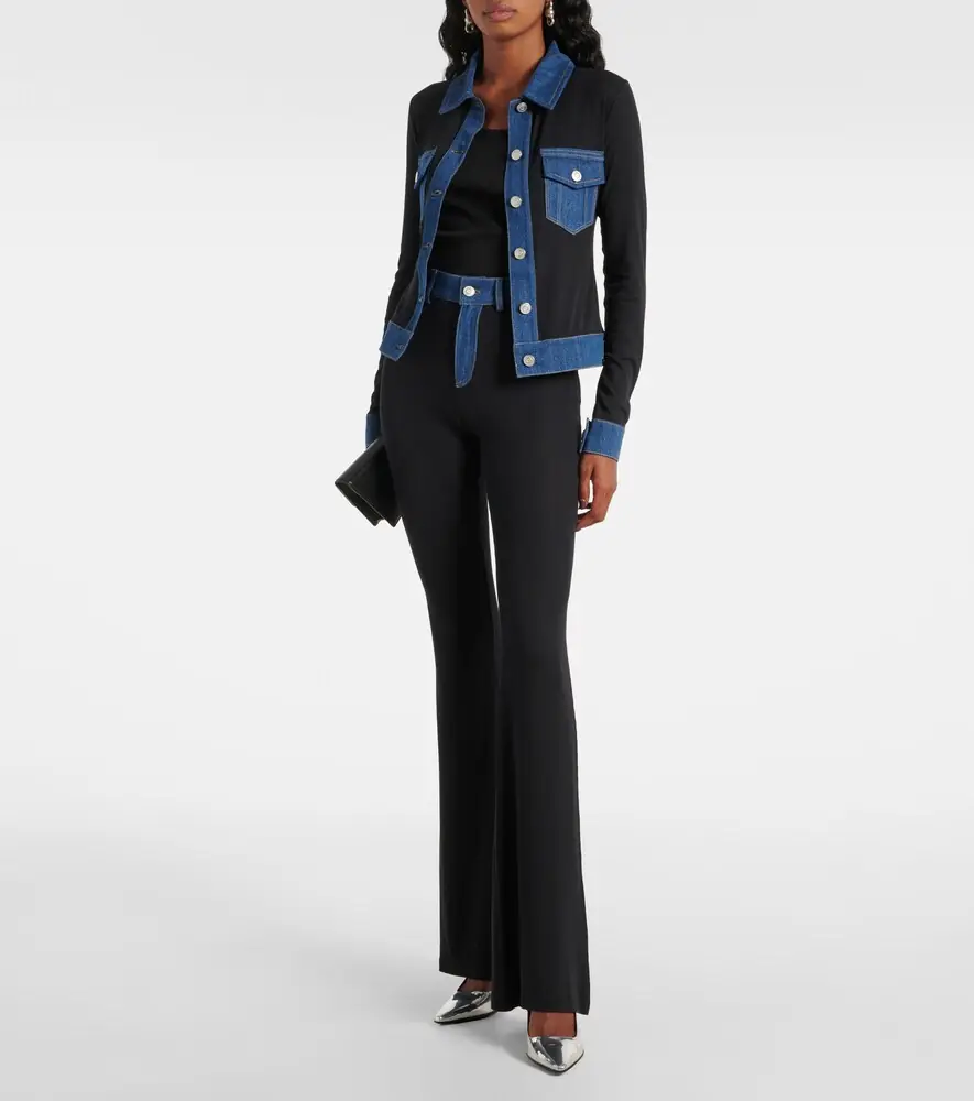 Coperni Denim-trimmed top | Thumbnail 3 Coperni Denim-trimmed top | Thumbnail 3