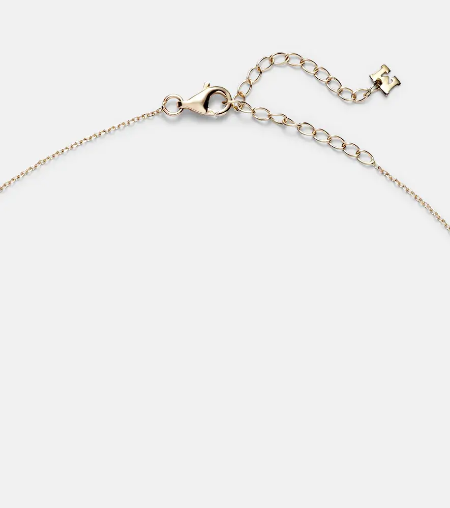 Mateo 14kt gold necklace with green amethyst and diamonds | Thumbnail 3 Mateo 14kt gold necklace with green amethyst and diamonds | Thumbnail 3