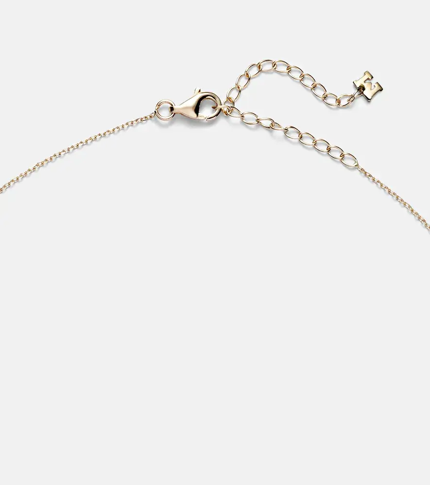 Mateo 14kt gold necklace with topaz and diamonds | Thumbnail 3 Mateo 14kt gold necklace with topaz and diamonds | Thumbnail 3