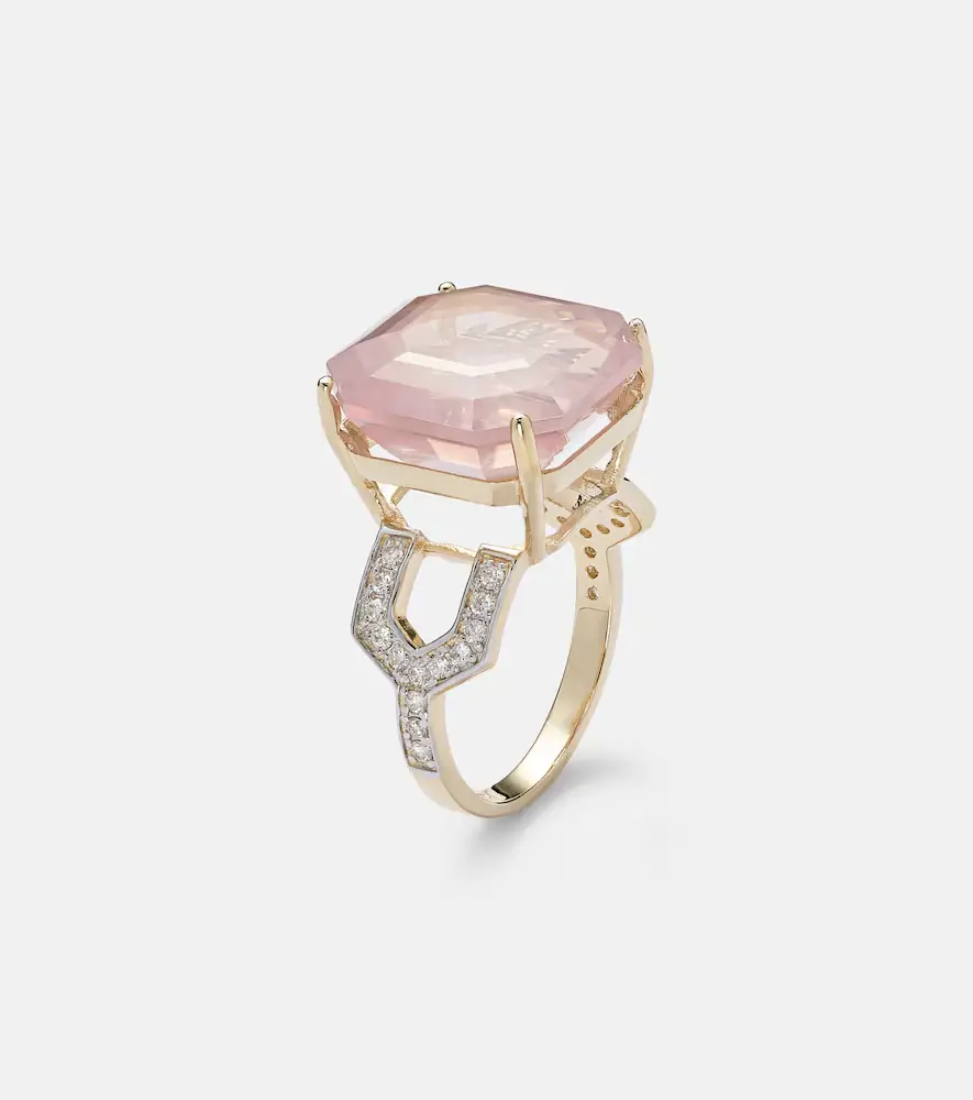 Mateo 14kt gold ring with topaz and diamonds | Thumbnail 2 Mateo 14kt gold ring with topaz and diamonds | Thumbnail 2