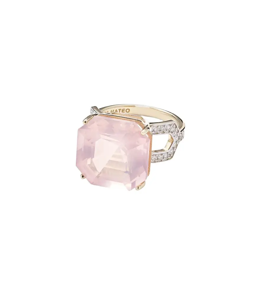 Mateo 14kt gold ring with topaz and diamonds | Image 1 Mateo 14kt gold ring with topaz and diamonds | Image 1