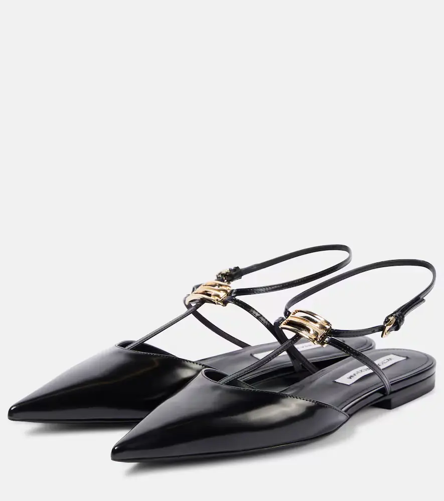 Victoria Beckham B Buckle leather slingback flats | Thumbnail 3 Victoria Beckham B Buckle leather slingback flats | Thumbnail 3
