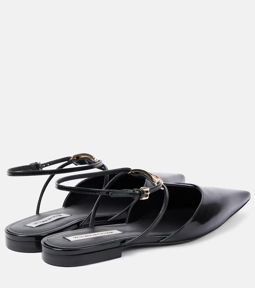 Victoria Beckham B Buckle leather slingback flats | Thumbnail 4 Victoria Beckham B Buckle leather slingback flats | Thumbnail 4