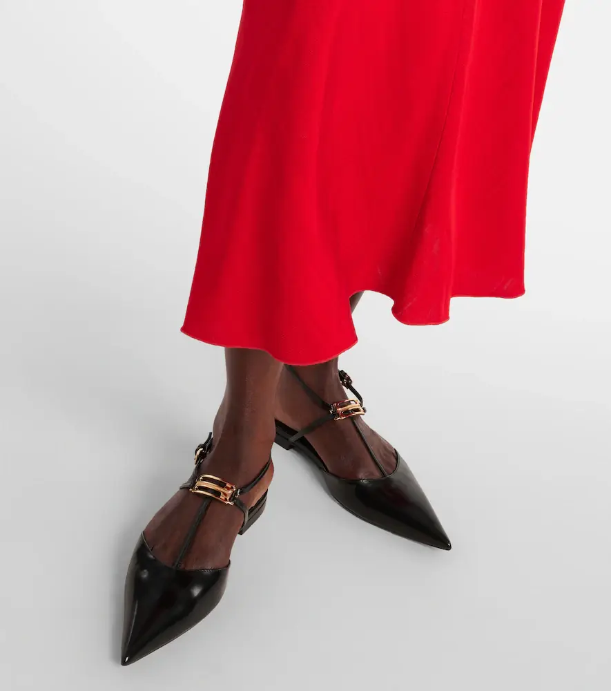 Victoria Beckham B Buckle leather slingback flats | Thumbnail 5 Victoria Beckham B Buckle leather slingback flats | Thumbnail 5