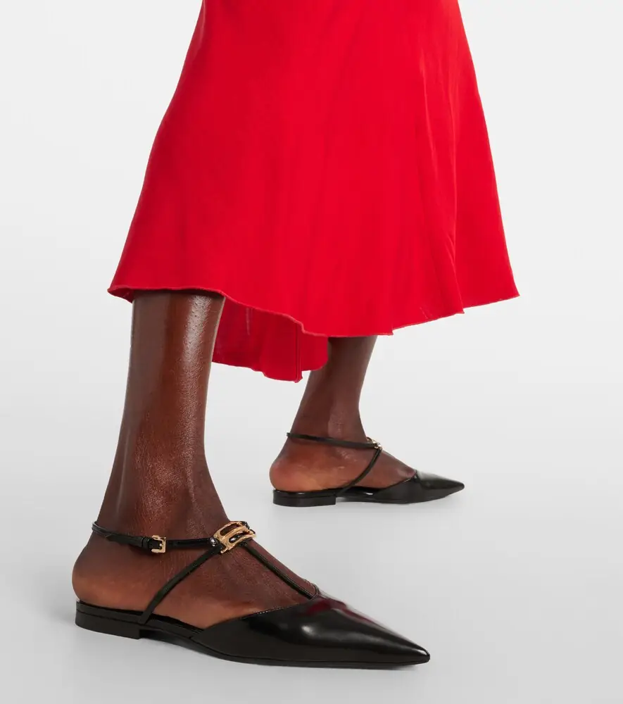 Victoria Beckham B Buckle leather slingback flats | Thumbnail 6 Victoria Beckham B Buckle leather slingback flats | Thumbnail 6