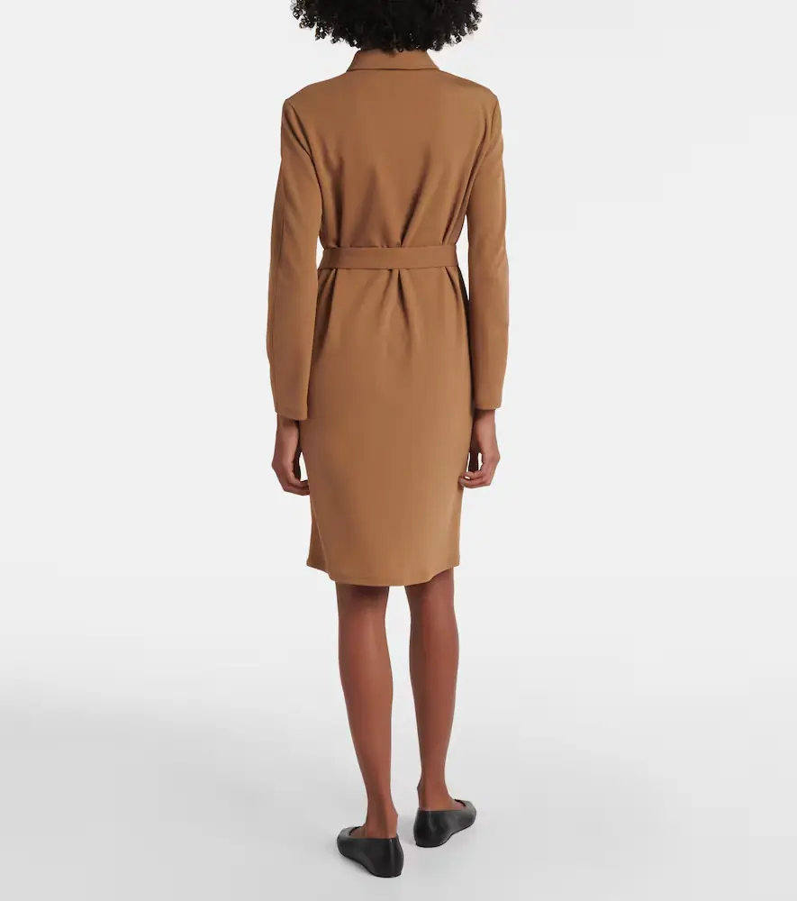 Max Mara Dorema belted jersey minidress | Thumbnail 3 Max Mara Dorema belted jersey minidress | Thumbnail 3