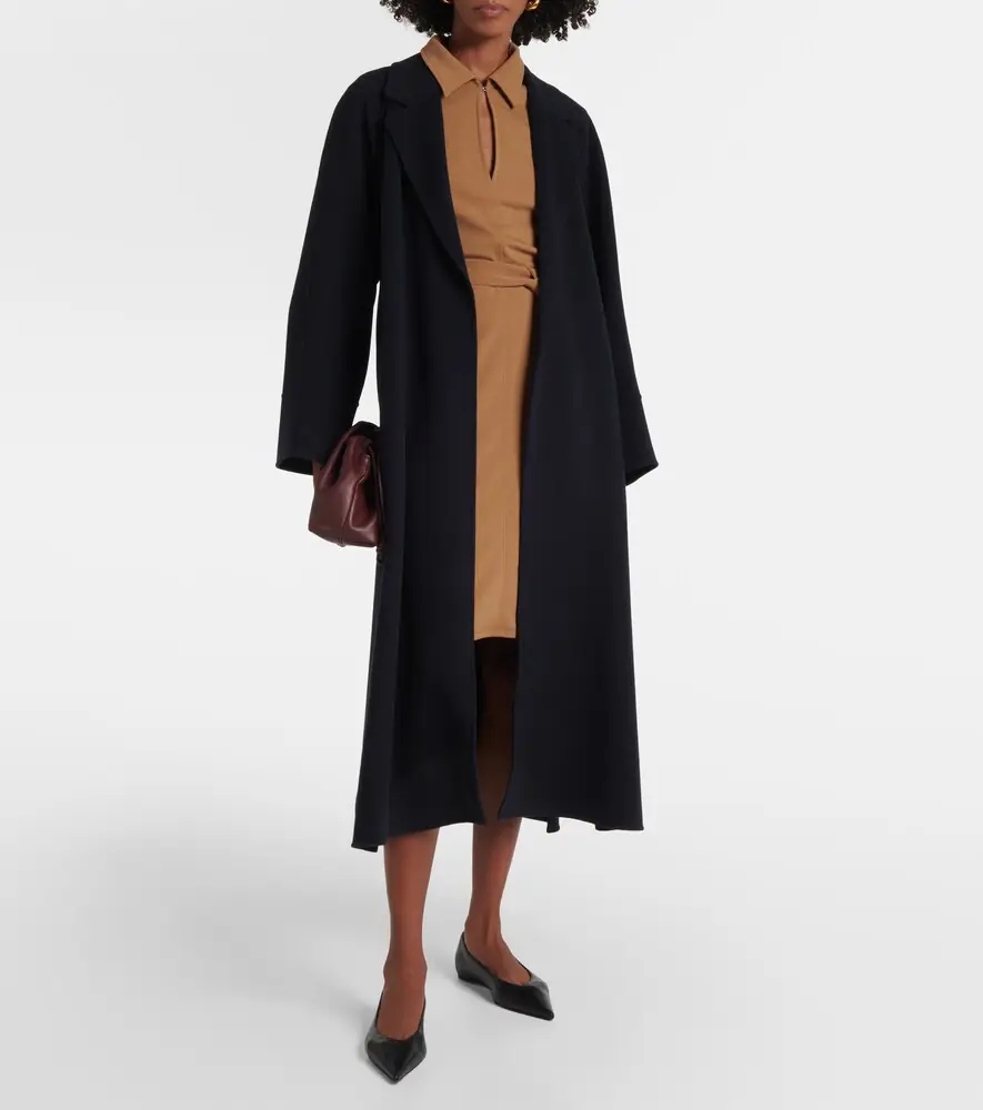 Max Mara Dorema belted jersey minidress | Thumbnail 4 Max Mara Dorema belted jersey minidress | Thumbnail 4