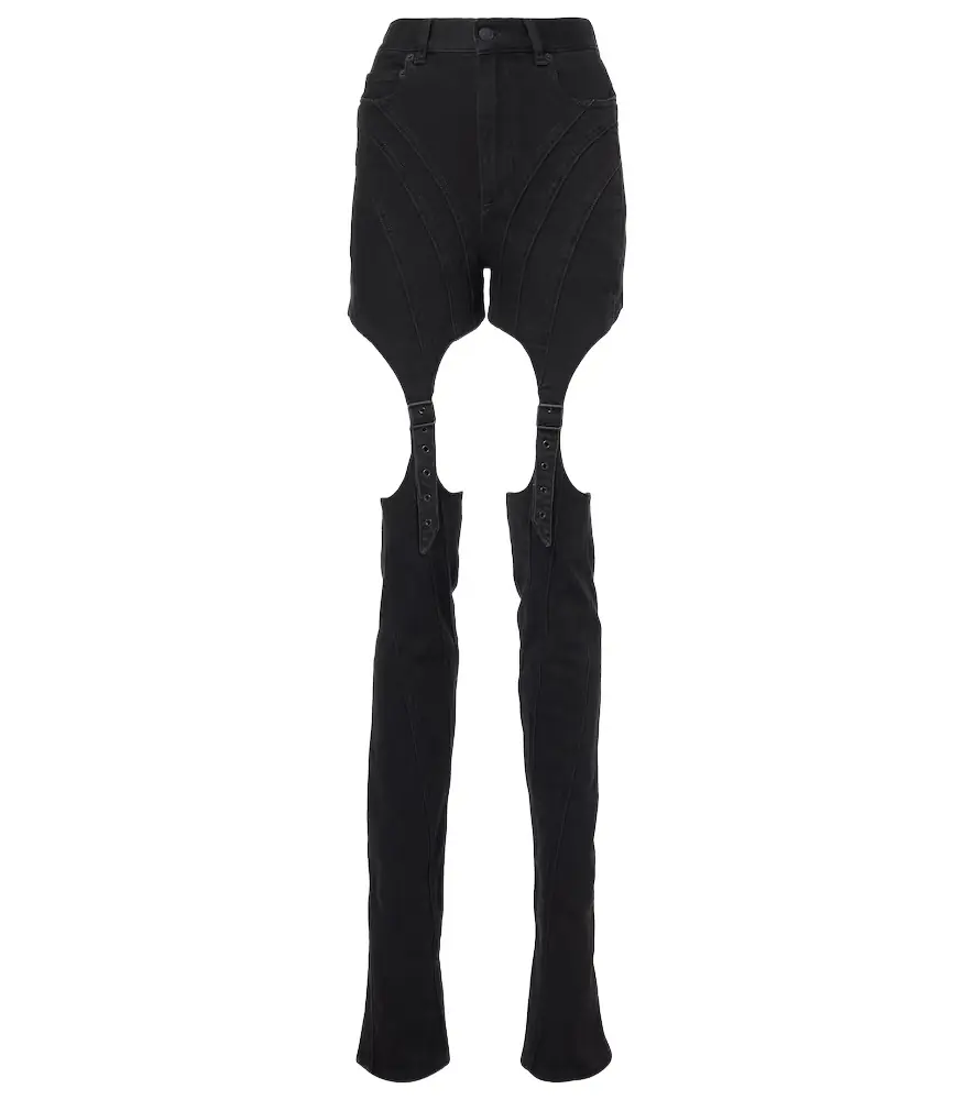 Mugler High-rise cutout skinny jeans | Image 1 Mugler High-rise cutout skinny jeans | Image 1