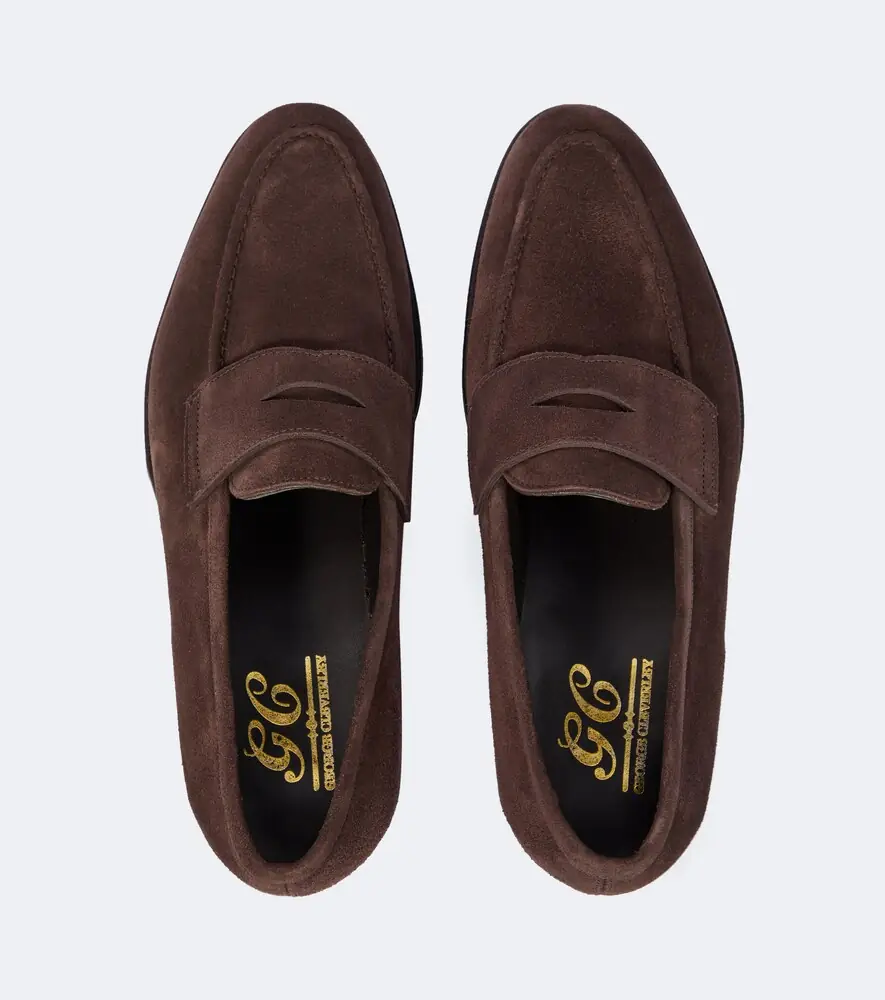 George Cleverley Bradley II suede penny loafers | Thumbnail 4