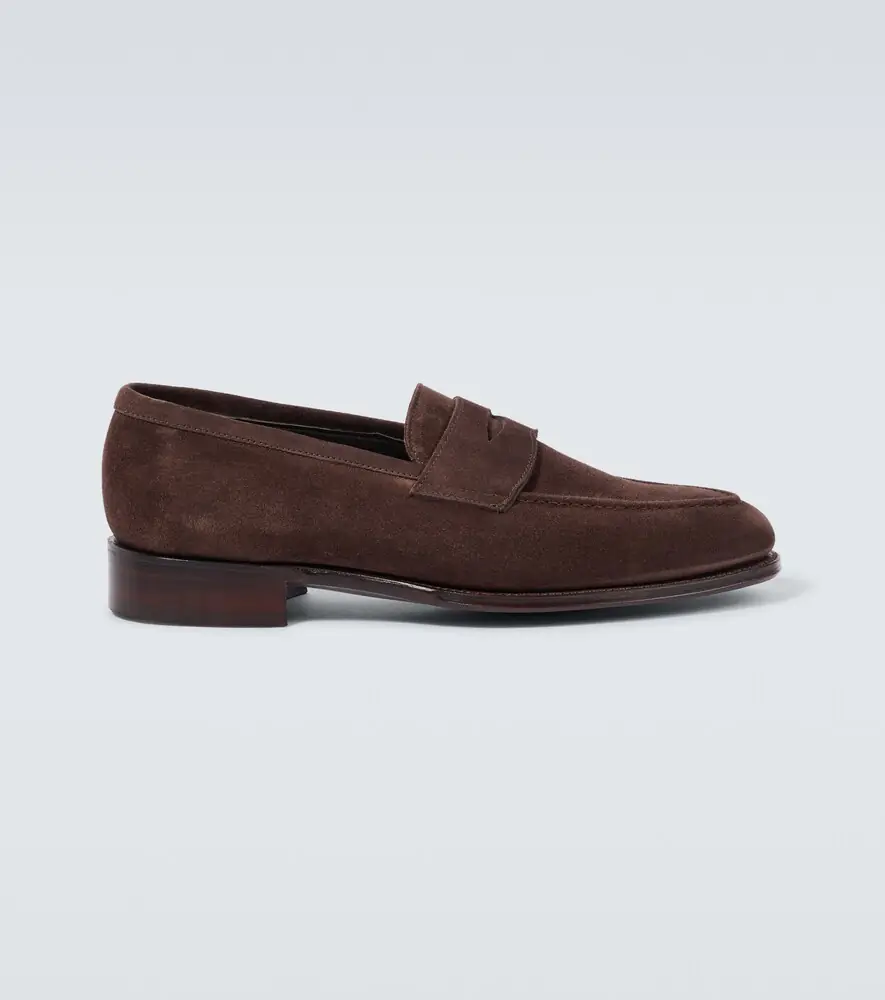 George Cleverley Bradley II suede penny loafers | Thumbnail 5