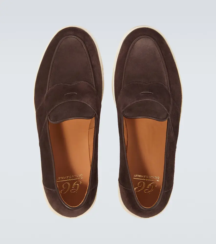 George Cleverley Joey II suede penny loafers | Thumbnail 2 George Cleverley Joey II suede penny loafers | Thumbnail 2