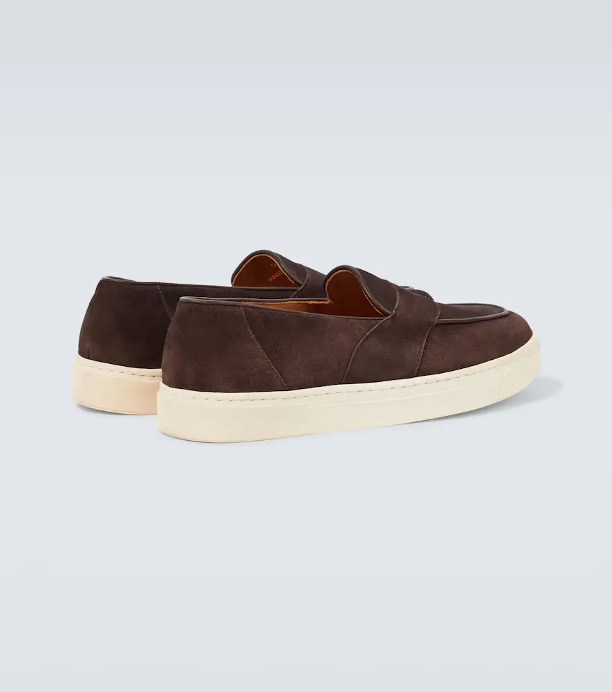 George Cleverley Joey II suede penny loafers | Thumbnail 4 George Cleverley Joey II suede penny loafers | Thumbnail 4