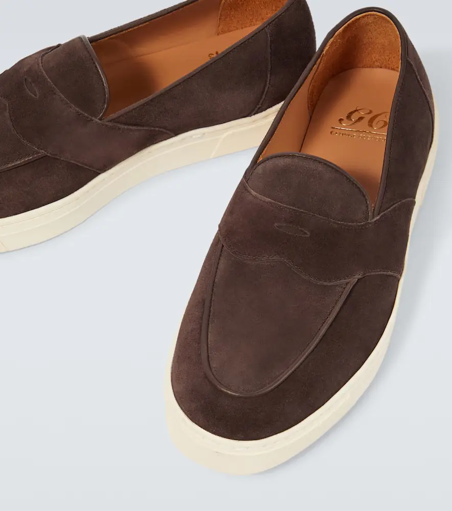 George Cleverley Joey II suede penny loafers | Thumbnail 5 George Cleverley Joey II suede penny loafers | Thumbnail 5