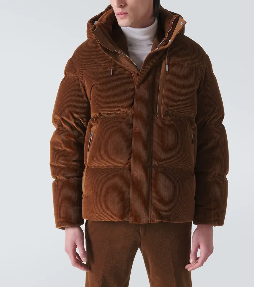 Zegna Cotton and cashmere corduroy down jacket | Thumbnail 4 Zegna Cotton and cashmere corduroy down jacket | Thumbnail 4