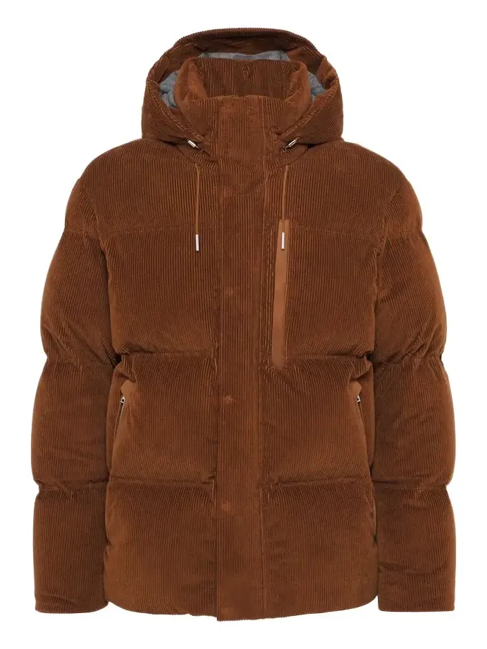 Cotton and cashmere corduroy down jacket Cotton and cashmere corduroy down jacket