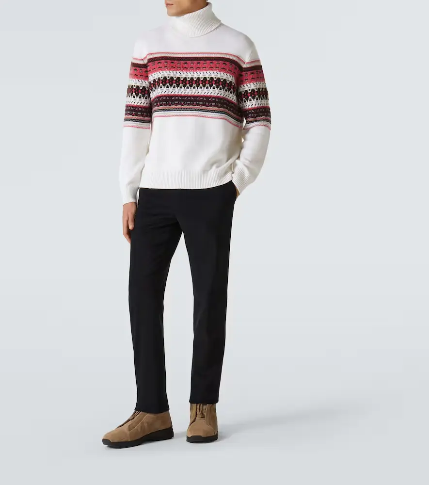 Zegna Winter mid-rise cotton chinos | Thumbnail 2 Zegna Winter mid-rise cotton chinos | Thumbnail 2