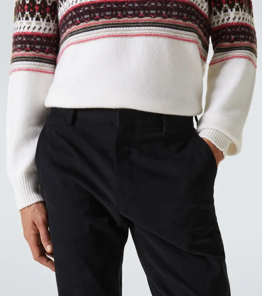 Zegna Winter mid-rise cotton chinos | Thumbnail 3 Zegna Winter mid-rise cotton chinos | Thumbnail 3