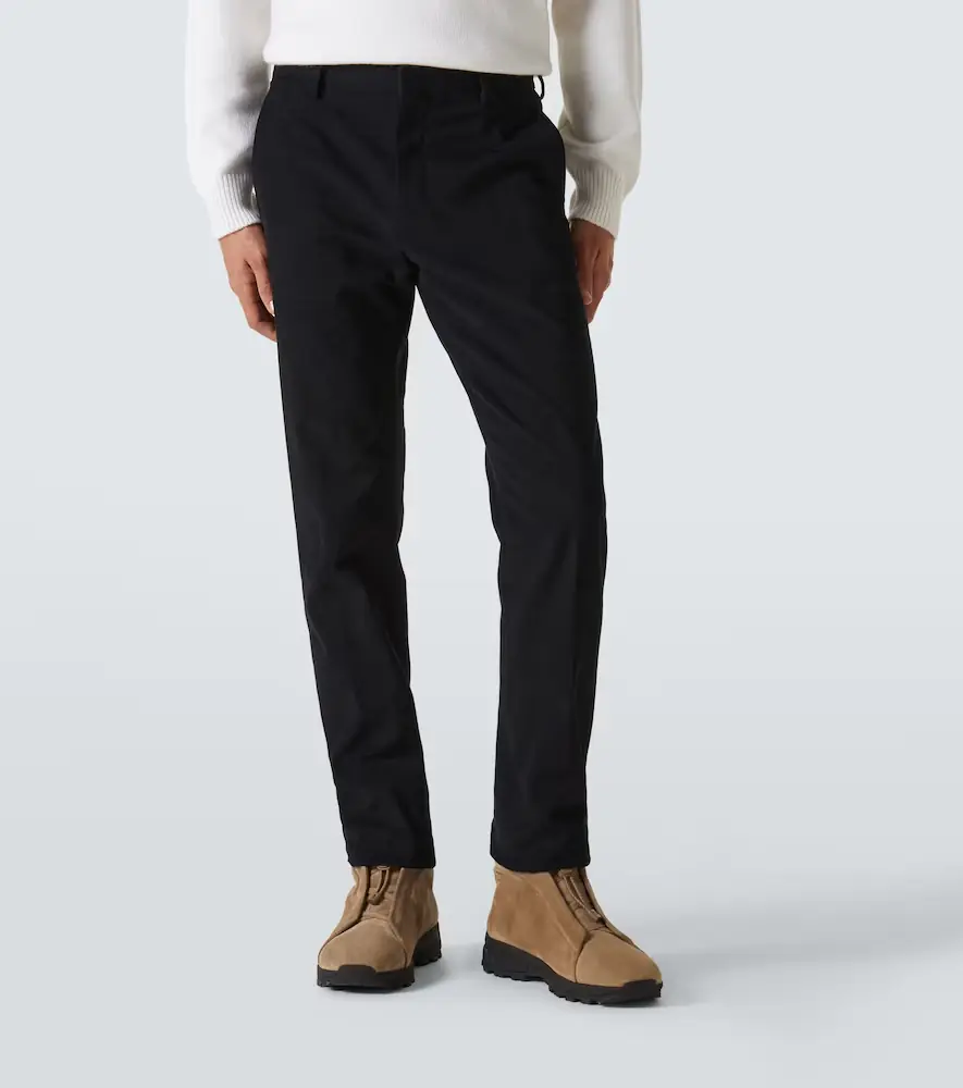 Zegna Winter mid-rise cotton chinos | Thumbnail 5 Zegna Winter mid-rise cotton chinos | Thumbnail 5