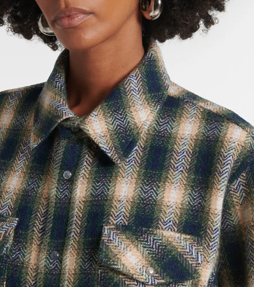 God’s True Cashmere Tartan cashmere shirt | Thumbnail 6