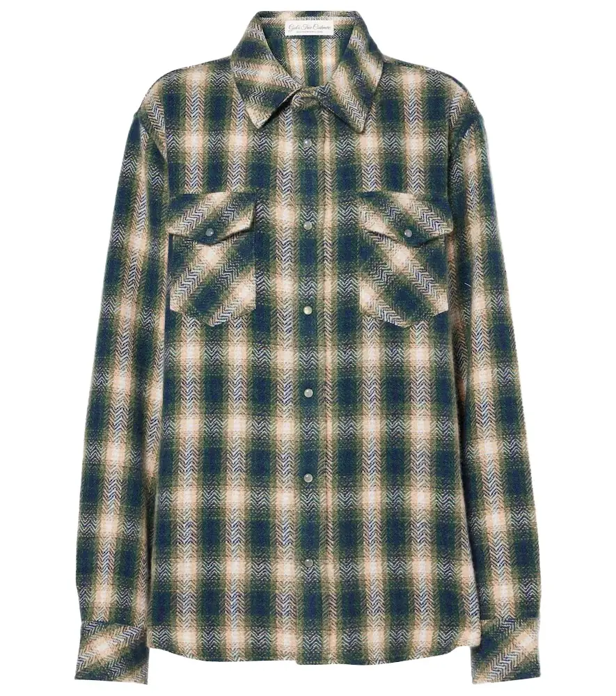 God’s True Cashmere Tartan cashmere shirt | Image 1 God’s True Cashmere Tartan cashmere shirt | Image 1