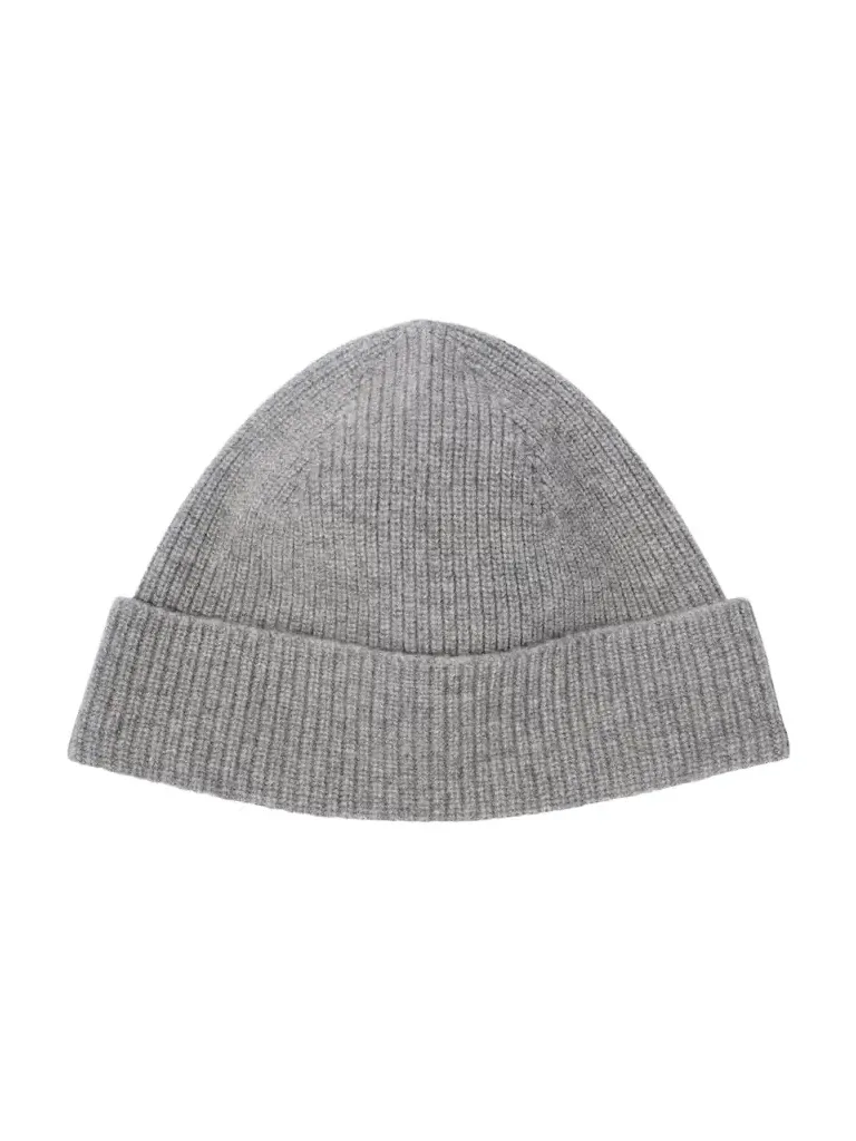 Ribbed-knit cashmere beanie
