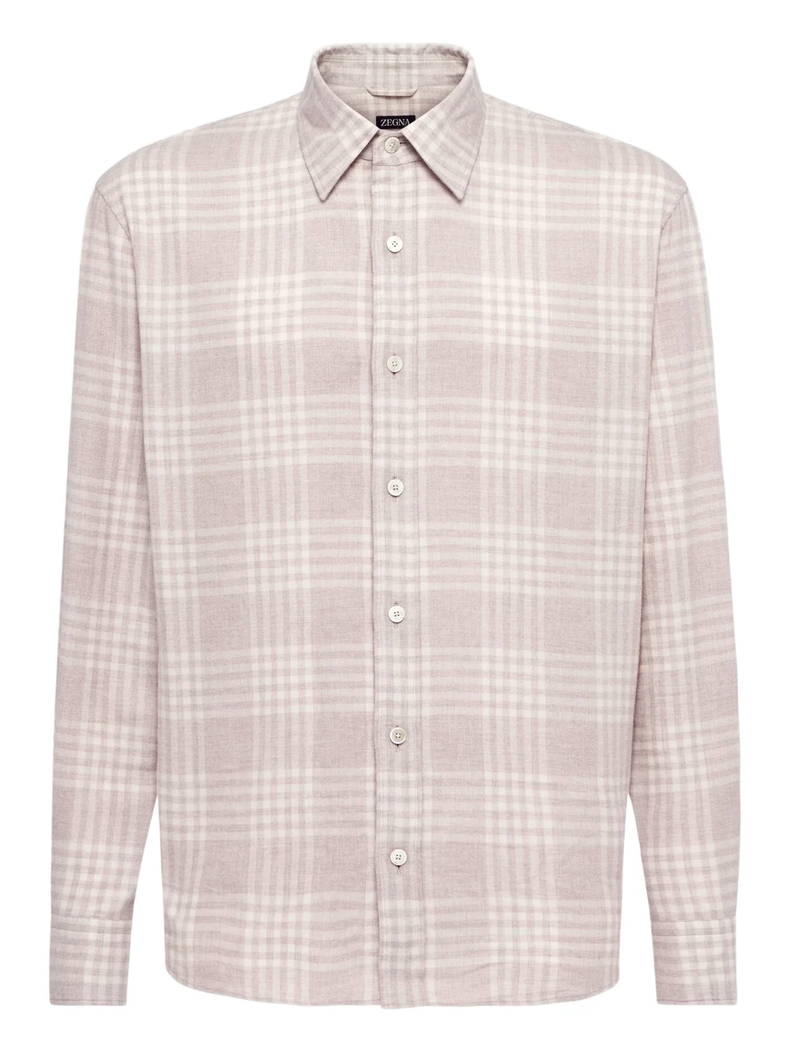 Checked cotton flannel shirt